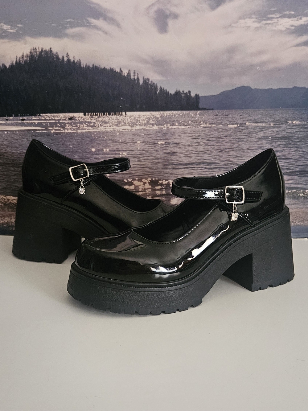 Soda Chunky Heel Platforms